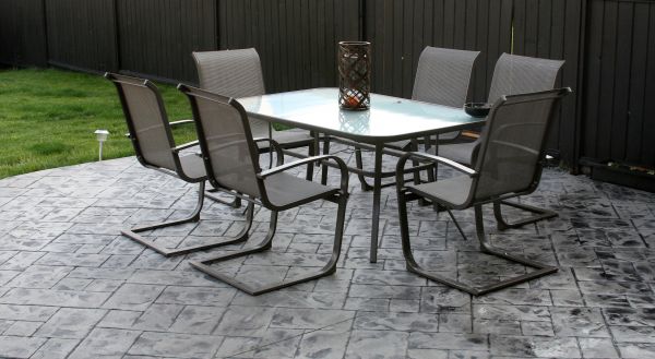 Backyard Concrete Stamping in Reno