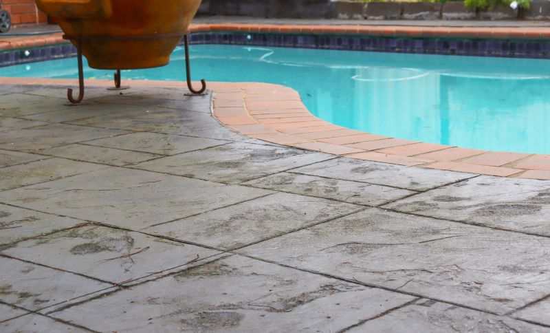 Decorative Stamped Pool Surround